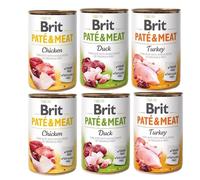 BRIT Pate&Meat - Mix saveurs avec volaille - 6x400 g