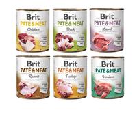 BRIT Pate&Meat pâtée Mix de saveurs pour chiens - 6x800 g