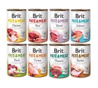 BRIT Pate&Meat - pâtée Mix de saveurs pour chiens - 8x400 g