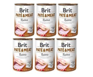 BRIT Pate&Meat rabbit - pâtée de lapin pour chiens - 6x400 g