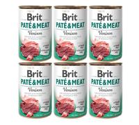 BRIT Pate&Meat venison - pâtée de venison pour chiens - 6x400 g