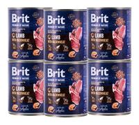 BRIT Premium by Nature - nourriture naturelle pour chiens à base d'agneau et de sarrasin - 800 g