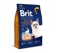 Brit Premium by Nature - Croquettes d'intérieur pour Chat - Saveur Poulet - Prévient Les Boules de Poils - 8 kg