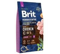 Brit Premium By Nature Junior S au poulet 8 kg + Surprise pour chien Gratuit !