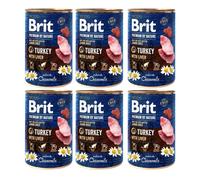BRIT Premium by Nature Junior Turkey and liver - nourriture naturelle pour chiots à base de dinde et de foie - 6x400 g