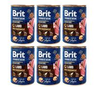 BRIT Premium by Nature Lamb and buckwheatn - nourriture naturelle pour chiens à base d'agneau et de sarrasin - 6x400 g