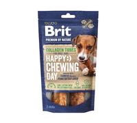 Brit Premium by Nature Lot de 2 Rouleaux de collagène à mâcher pour Chien, collagène de bœuf et Beurre d'arachide