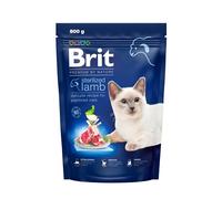 Brit Premium by Nature Nourriture sèche pour chat stérilisé, goût agneau, 800 g