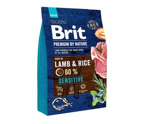 BRIT Premium By Nature Sensitive Lamb - agneau & riz pour chiens ayant un tube digestif sensible - 3 kg