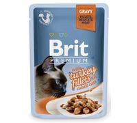 BRIT Premium Cat Fillets in Gravy nourriture humide pour chats à base de dinde 24x85 g