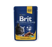 BRIT Premium Cat Pouches with Chicken & Turkey 100g