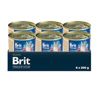 Brit Premium Pâté Chat Saveur Poulet & Bœuf 6 x 200 g