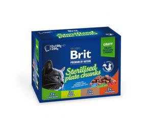 BRIT PREMIUM Pouch Sterile Plate 12x100g pour les chats stérilisés