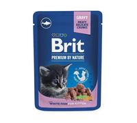BRIT PREMIUM Pouch White Fish Kitten 24x100g
