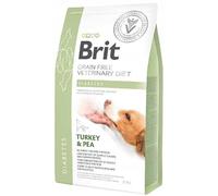 Brit Vet Diet Diabets, Croquettes sans Céréales pour Chien Diabétique, Dinde et Pois, 2 kg, Alimentation Vétérinaire