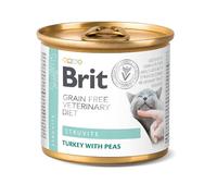 BRIT Veterinary Diet Struvite Turkey&Pea Nourriture pour chats souffrants du struvite 200 g