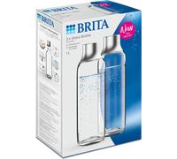 Brita Bouteille en verre 1L pour sodaTrio 2er - Bouteilles de rechange (1 pack)