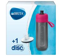 BRITA - Bouteille filtrante Fill&Go ACTIVE - 0,6L - Rose - avec 1 filtre à eau MicroDisc