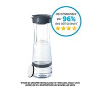 Brita Bouteille filtrante gris foncé - 1 filtre MicroDisc inclus