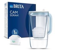 BRITA Carafe en verre 1x Maxtra Pro All-In-1 Filtre - Bleu clair 2,5L