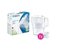 BRITA Carafe filtrante 2.4L Aluna Blanche + 7 cartouches filtrantes MAXTRA PRO (filtre aussi les PFAS)