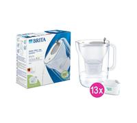 BRITA Carafe filtrante 2.4L Style Grise + 13 cartouches filtrantes MAXTRA PRO (filtre aussi les PFAS)
