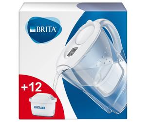 BRITA Carafe Filtrante Marella Bleu - 2,4 L - 12 Cartouches Maxtra Pro