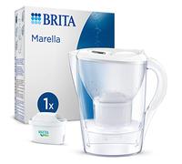 Carafe filtrante BRITA - Marella Blanche - Capacité 2,4L dont 1,4L d'eau filtrée - 1 Cartouche Maxtra Pro All-In-1 incluse