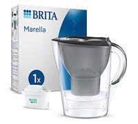 BRITA Carafe Filtrante Marella Graphite (2,4l) incl 1 cartouche filtre eau robinet MAXTRA PRO All-in-1 réduit PFAS,calcaire, chlore, certaines impuretés et métaux indicateur temporel, éco-emballage