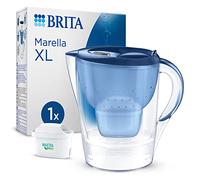BRITA Carafe Filtrante Marella XL Bleue (3,5l) incl 1 cartouche filtre eau robinet MAXTRA PRO All-in-1 réduit PFAS,calcaire, chlore, certaines impuretés et métaux indicateur temporel, éco-emballage