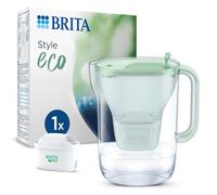 BRITA Carafe filtrante Style Eco Vert (2,4 l) avec 1 cartouche MAXTRA PRO All-in-1 - Filtre à eau durable au design moderne pour réduire le calcaire, le chlore, le plomb et les impuretés