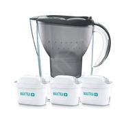 Brita Carafes Set carafe filtrante Marella Cool Memo et 3 filtres MX+, volume 2400 ml, graphite 1039274