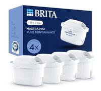 BRITA Cartouche filtre à eau MAXTRA PRO Pure Performance - Pack de 4 | Cartouche filtrante compatible avec les carafes BRITA - réduit des impuretés, certains PFAS*, chlore et métaux
