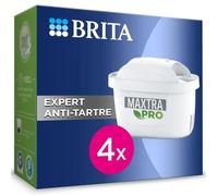 BRITA Cartouche Filtre Eau Robinet MAXTRA PRO Expert anti-tartre Pack de 4