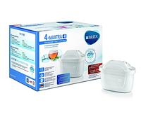 Brita Filtres Maxtra+ Pack 4 Cartouches Filtrantes pour Carafe, 4 Mois d'eau filtrée, Plastique/Carbone/Résine, Plastique, Blanc, 4 Unités