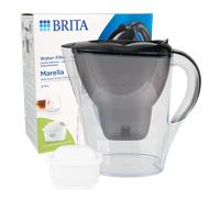 Carafe filtrante BRITA - Marella Graphite - Capacité 2,4L dont 1,4L d'eau filtrée - 1 Cartouche Maxtra Pro All-In-1 incluse