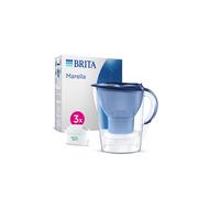 BRITA Marella Cool Carafe Filtrante 2,4L + 3 Maxtra Pro All-in-1 Filtres Bleu