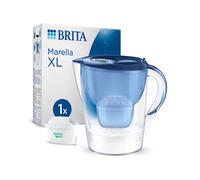 Brita Marella XL Filtre à Eau Manuel 3.5L Bleu - Filtration MAXTRA+ - Dimensions 258x148x258mm - Compatible Porte Réfrigérateur - 1 Cartouche Incluse