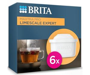 BRITA Maxtra Pro Limescale Expert Lot de 6 cartouches filtrantes à eau - Recharge d'origine BRITA pour une protection ultime des appareils, réduisant les impuretés, le chlore et les métaux