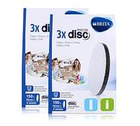 BRITA - MicroDisc - Lot de 3 filtres à eau - Compatible avec les bouteilles filtrantes BRITA fill&go et les carafes filtrantes BRITA fill&serve (lot de 2)