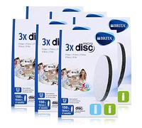 BRITA MicroDisc - Lot de 3 Filtres à Eau Compatibles Avec Bouteilles Fill&Go et Carafes Fill&Serve (Lot de 6)