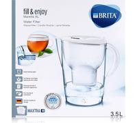 BRITA fill & enjoy Filtre à eau Marella XL 3,5L blanc & une cartouche Maxtra