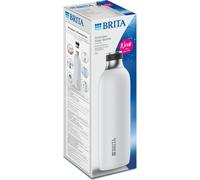 Brita sodaTRIO Bouteille en acier inoxydable blanc grand modèle