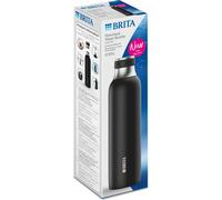 Brita sodaTRIO Bouteille en acier inoxydable noire petite (118488)