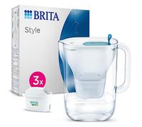 Brita Style Carafe filtrante Bleue 2,4 L - Inclus 3 Filtres MAXTRA PRO - S'adapte à la porte du réfrigérateur