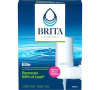 Brita Système de filtre à eau pour robinet, réduit le plomb, sans BPA, compatible avec les robinets standard uniquement - Basique, blanc