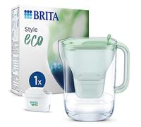 BRITA waterfilterkan Style Eco Groen (2,4L) incl. 1x MAXTRA PRO All-in-1 filter die PFAS*, chloor en kalkaanslag vermindert, digitale vervangingsindicator, Vaatwasmachinebestendig