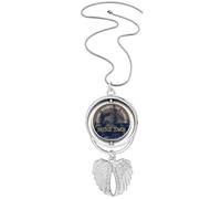 Britain UK Collier avec pendentif tour de pont de Londres graffiti ailes d'ange
