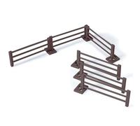 Britains-1/32 Clôtures (12), BRI952, Rouge Clôtures 1/32