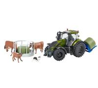 Britains Coffret Tracteur Valtra 43324 1/32 Vert olive avec animaux et accessoires